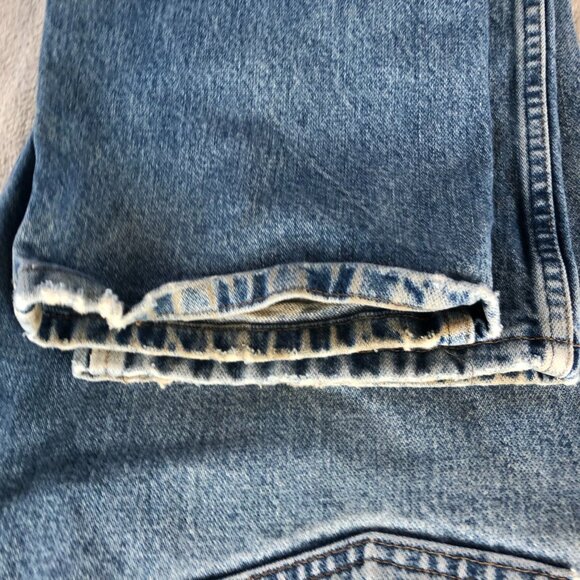 Wrangler Mens Jeans Size 33x32 Regular Fit Straight Leg Blue Ddenim 47MWCSV - Picture 10 of 12